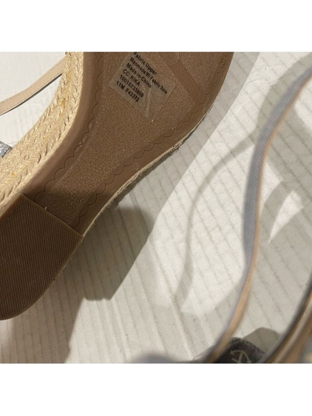 Women’s Charter Club Kika Blue Espadrille Wedges Size 11 US! - Picture 7 of 9